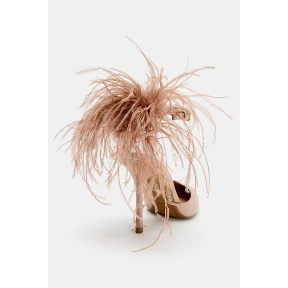ZARA FEATHER HIGH HEELS - Picture 6 of 6